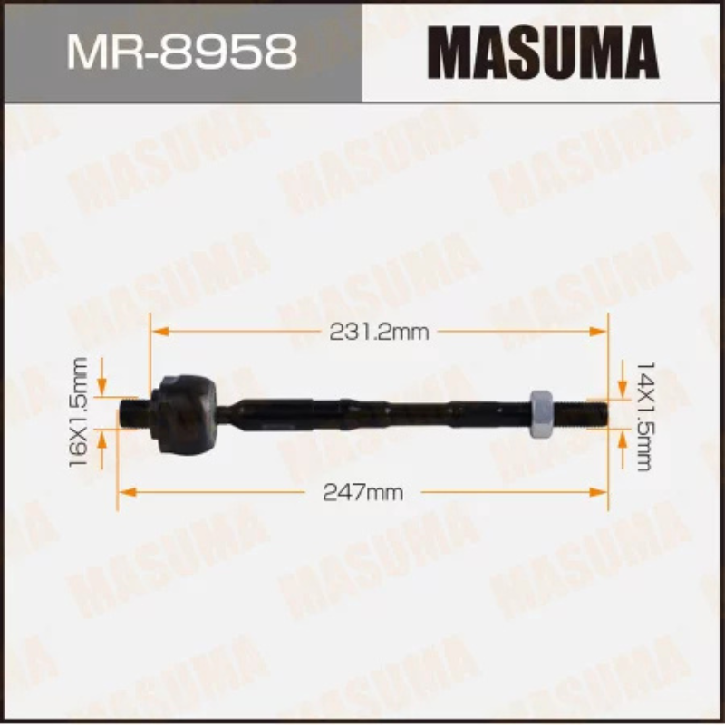 Inner Tie Rod End- Rack End (MR-8958)