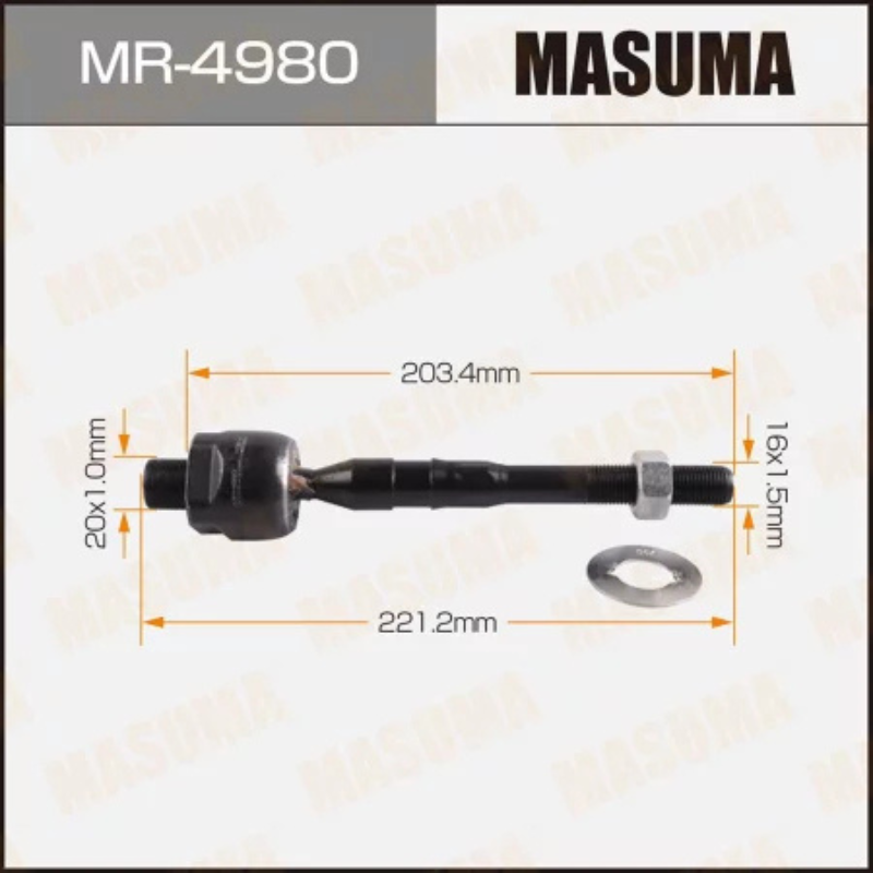 Inner Tie Rod End- Rack End (MR-4980)