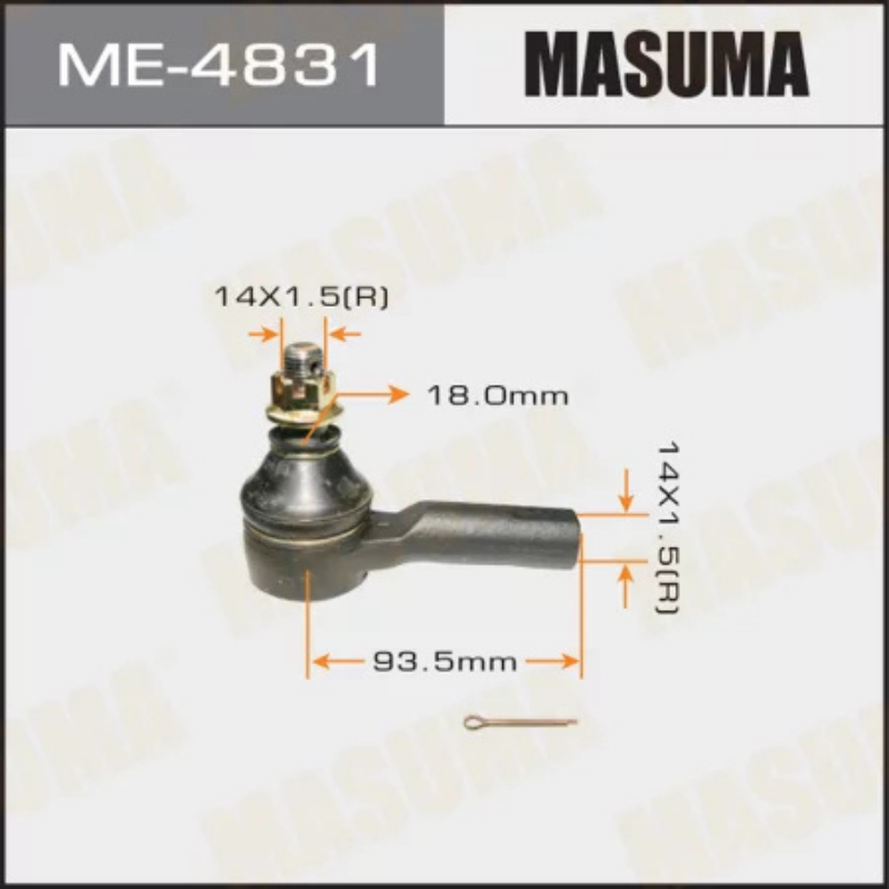 Outer Tie Rod End-Steering End (ME-4831)