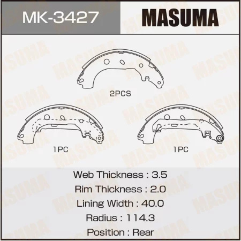 Brakes Shoes (MK-3427)