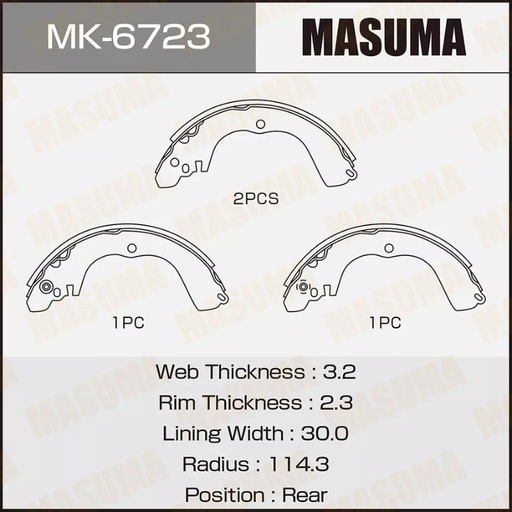 [MK-6723] Brakes Shoes (MK-6723)