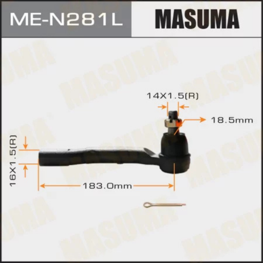[ME-N281L] Outer Tie Rod End-Steering End (ME-N281L)