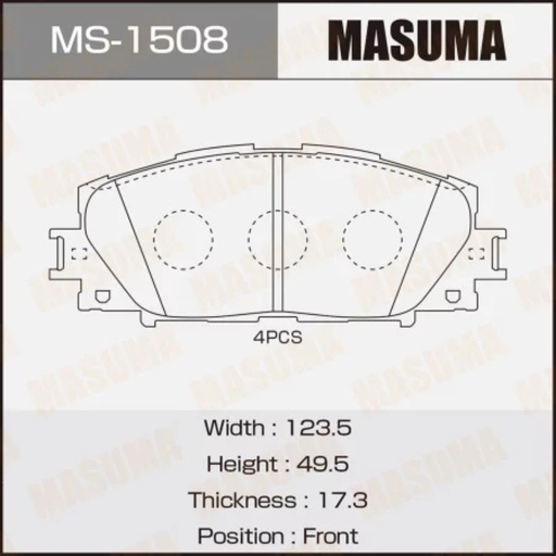 [MS-1508N] Brakes Pads (MS-1508N)