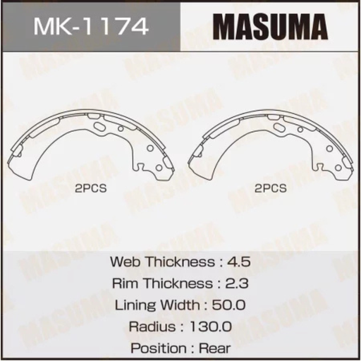 [MK-1174] Brakes Shoes (MK-1174)