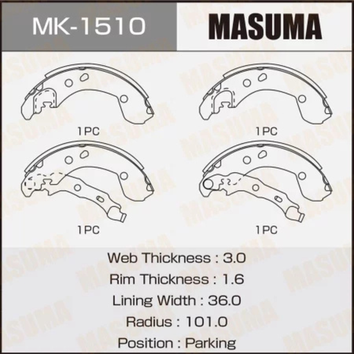 [MK-1510] Brakes Shoes (MK-1510)