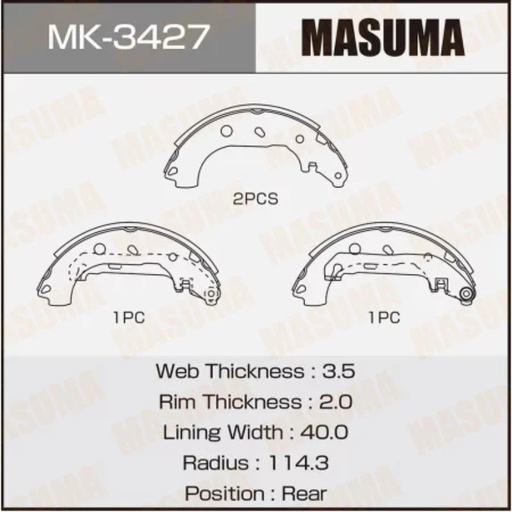 [MK-3427] Brakes Shoes (MK-3427)