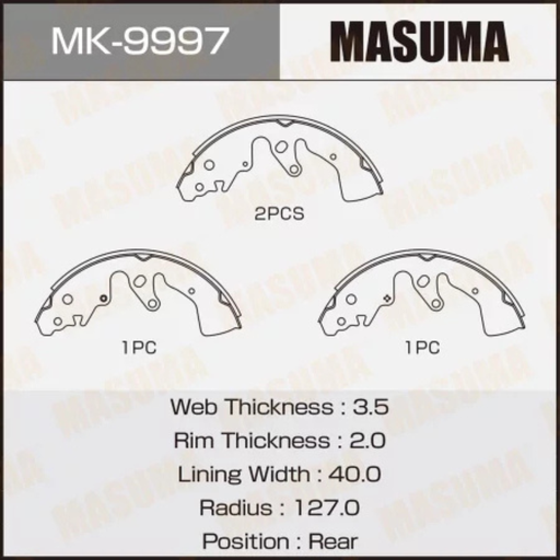 [MK-9997] Brakes Shoes (MK-9997)